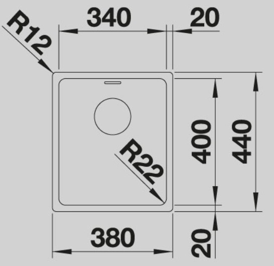 Blanco -  Andano 340 - U - Sifon Gider - Paslanmaz Çelik Eviye