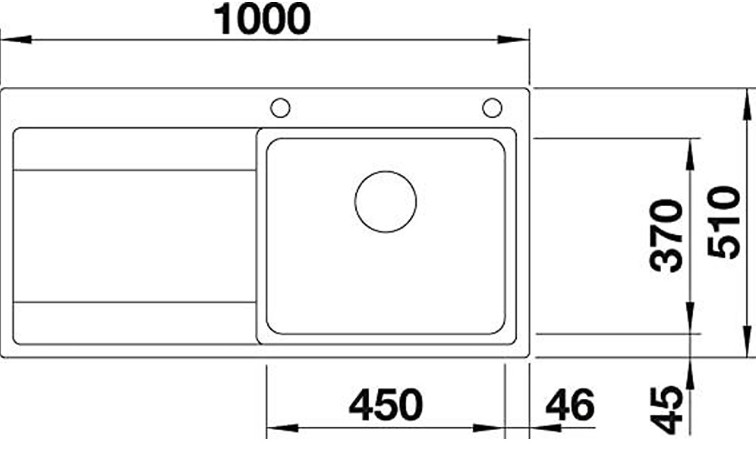Blanco -  Divon II 5 S - IF -  Paslanmaz Çelik Eviye