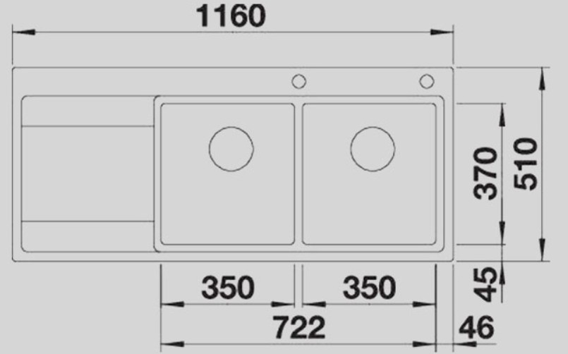 Blanco -  Divon II 8 S - IF - Paslanmaz Çelik Eviye