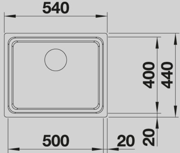 Blanco -  Etagon 500-IF - Sifon Gider - Paslanmaz Çelik Eviye