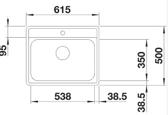 Blanco -  Lemis 6 - IF - Paslanmaz Çelik Eviye