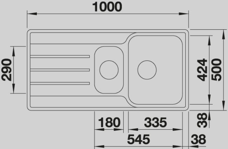 Blanco -  Lemis 6 S - IF - Paslanmaz Çelik Eviye