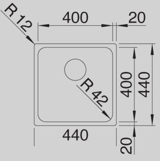 Blanco -  Solis 400-U - Paslanmaz Çelik Eviye