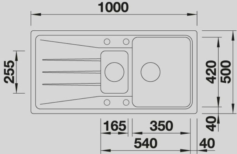 Blanco -  Sona 6 S - Silgranit Eviye