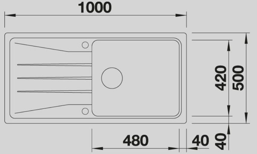 Blanco -  Sona XL 6 S - Silgranit Eviye
