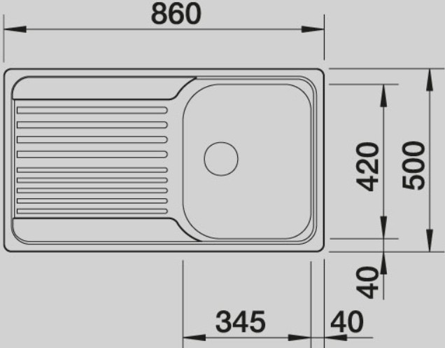 Blanco -  Tipo 45 S - Paslanmaz Çelik Eviye