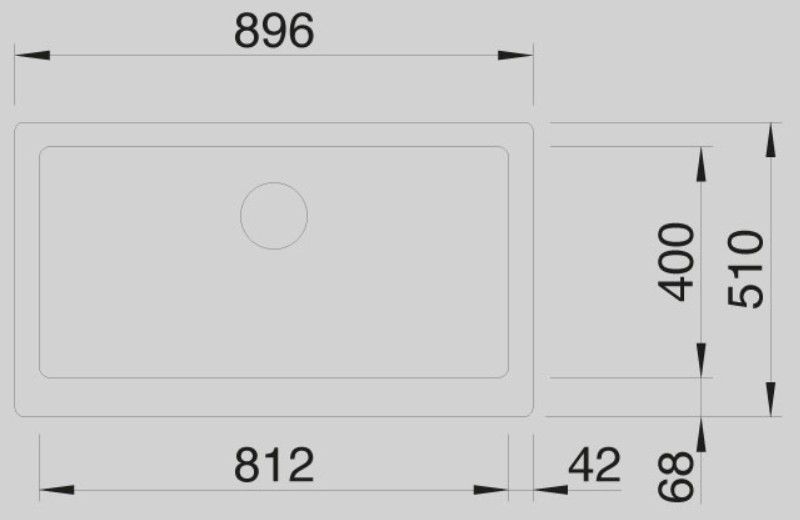 Blanco -  Vintera XL 9 UF W/O - Silgranit Eviye