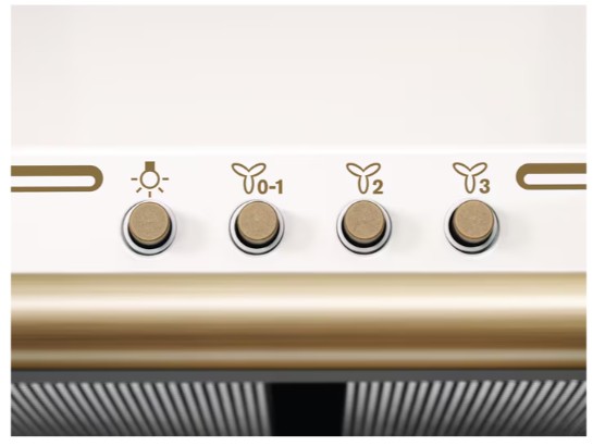 Electrolux - 300 Serisi  420 m³/h 60 cm Duvar Tipi Rococo Krem Rustik Davlumbaz