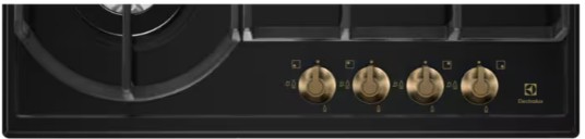 Electrolux - 60 cm Gazlı Döküm Izgaralı WOK Rococo Siyah Emaye Rustik Ankastre Ocak