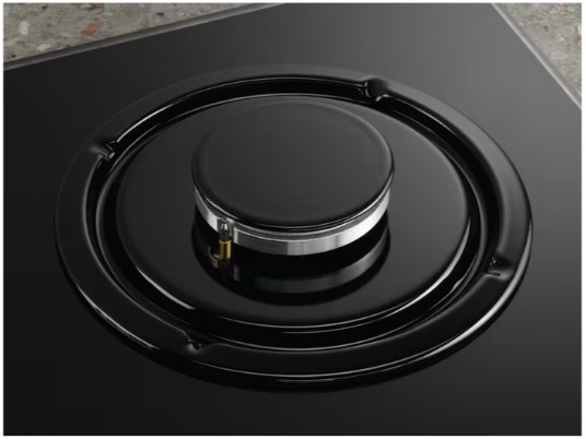 Electrolux - 60 cm Gazlı Döküm Izgaralı WOK Rococo Siyah Emaye Rustik Ankastre Ocak