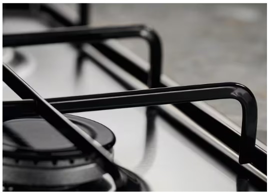 Electrolux - 60 cm Gazlı Emaye Izgaralı Inox Ankastre Ocak