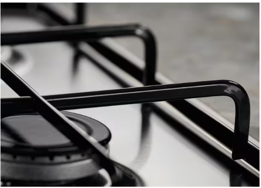 Electrolux - 60 cm Gazlı Emaye Izgaralı Inox Ankastre Ocak