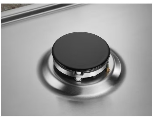 Electrolux - 60 cm Gazlı Emaye Izgaralı Inox Ankastre Ocak