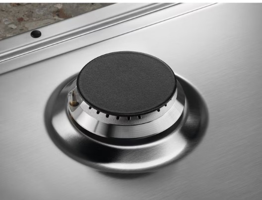 Electrolux - 60 cm Gazlı Emaye Izgaralı Inox Ankastre Ocak
