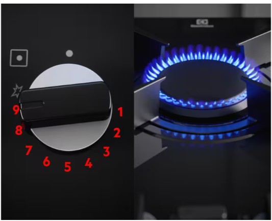 Electrolux - 700 Serisi 60 cm Gazlı Siyah Mat Cam Ankastre Ocak