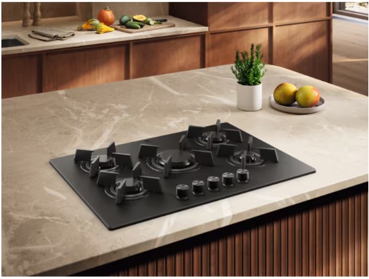 Electrolux - 700 Serisi 75 cm Gazlı Siyah Mat Cam Ankastre Ocak