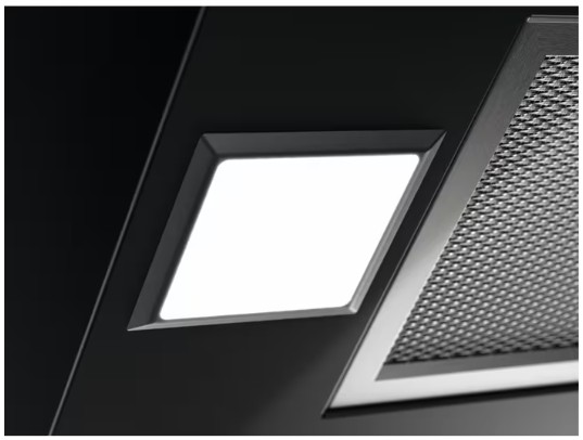 Electrolux - 700 Serisi Breeze 615 m³/h 60 cm Duvar Tipi Siyah Cam Davlumbaz