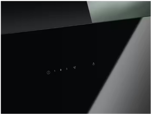 Electrolux - 700 Serisi Breeze 615 m³/h 90 cm Duvar Tipi Siyah Cam Davlumbaz