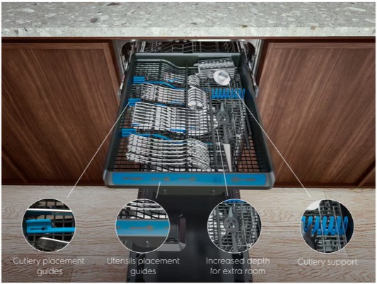 Electrolux - 700 Serisi MaxiFlex 8 programlı Inverter Yarı Ankastre Bulaşık Makinesi