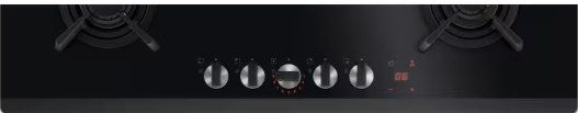 Electrolux - 800 Serisi FlameLight 90 cm Gazlı Siyah Cam Ankastre Ocak