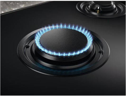 Electrolux - 800 Serisi FlameLight 90 cm Gazlı Siyah Cam Ankastre Ocak