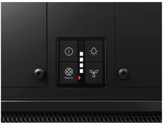Electrolux - 800 Serisi SilenTech 730 m³/h 90 cm Mat Siyah Tavan Tipi Davlumbaz