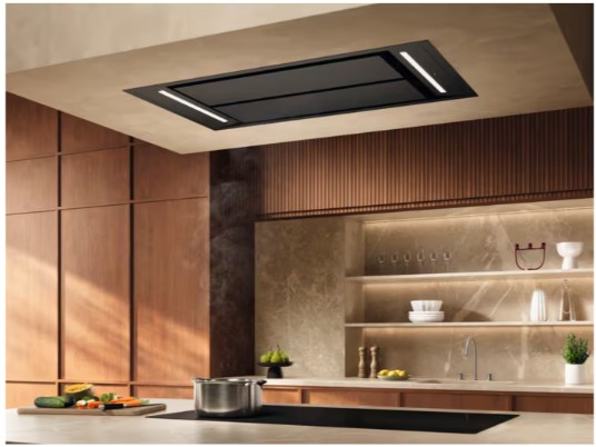 Electrolux - 800 Serisi SilenTech 730 m³/h 90 cm Mat Siyah Tavan Tipi Davlumbaz