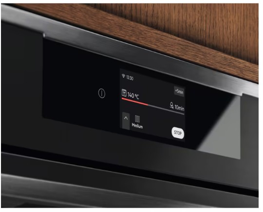 Electrolux - 800 Serisi SteamPro MealAssist Kademeli Buhar Kontrollü Buharlı Temizleme Sistemli Wi-Fi 70 lt Mat Siyah Ankastre Fırın