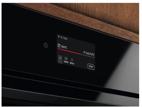 Electrolux - 900 Serisi CombiQuick® MealAssist Mikrodalgalı Wi- Fi 44 lt Siyah 45 cm Kompakt Ankastre Fırın