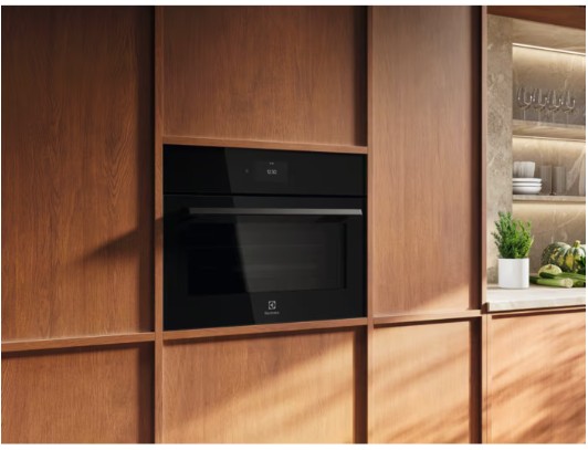Electrolux - 900 Serisi CombiQuick® MealAssist Mikrodalgalı Wi- Fi 44 lt Siyah 45 cm Kompakt Ankastre Fırın