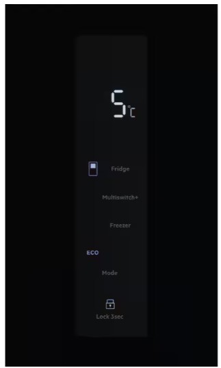 Electrolux - 900 Serisi MultiSwitch+ 4 Kapılı 522 lt Net Siyah Cam No Frost Buzdolabı