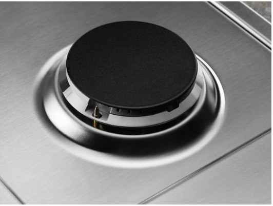 Electrolux - EasyClean yüzeyli 75 cm Gazlı Döküm Izgaralı WOK Inox Ankastre Ocak
