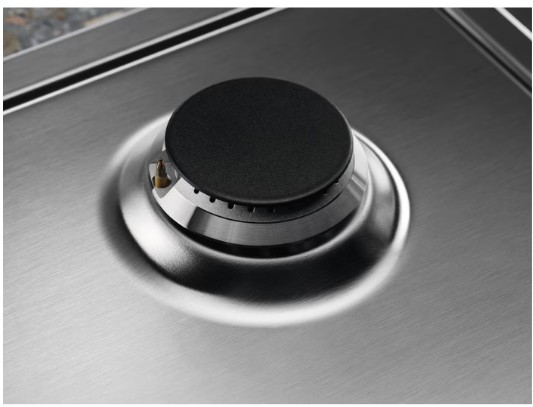 Electrolux - EasyClean yüzeyli 75 cm Gazlı Döküm Izgaralı WOK Inox Ankastre Ocak