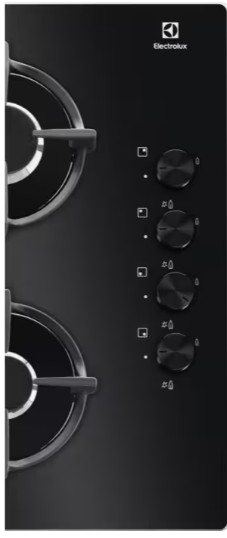 Electrolux - SpeedBurner 60 cm Gazlı Döküm Izgaralı Siyah Cam Ankastre Ocak
