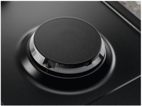 Electrolux - SpeedBurner 60 cm Gazlı Döküm Izgaralı WOK Siyah Emaye Ankastre Ocak