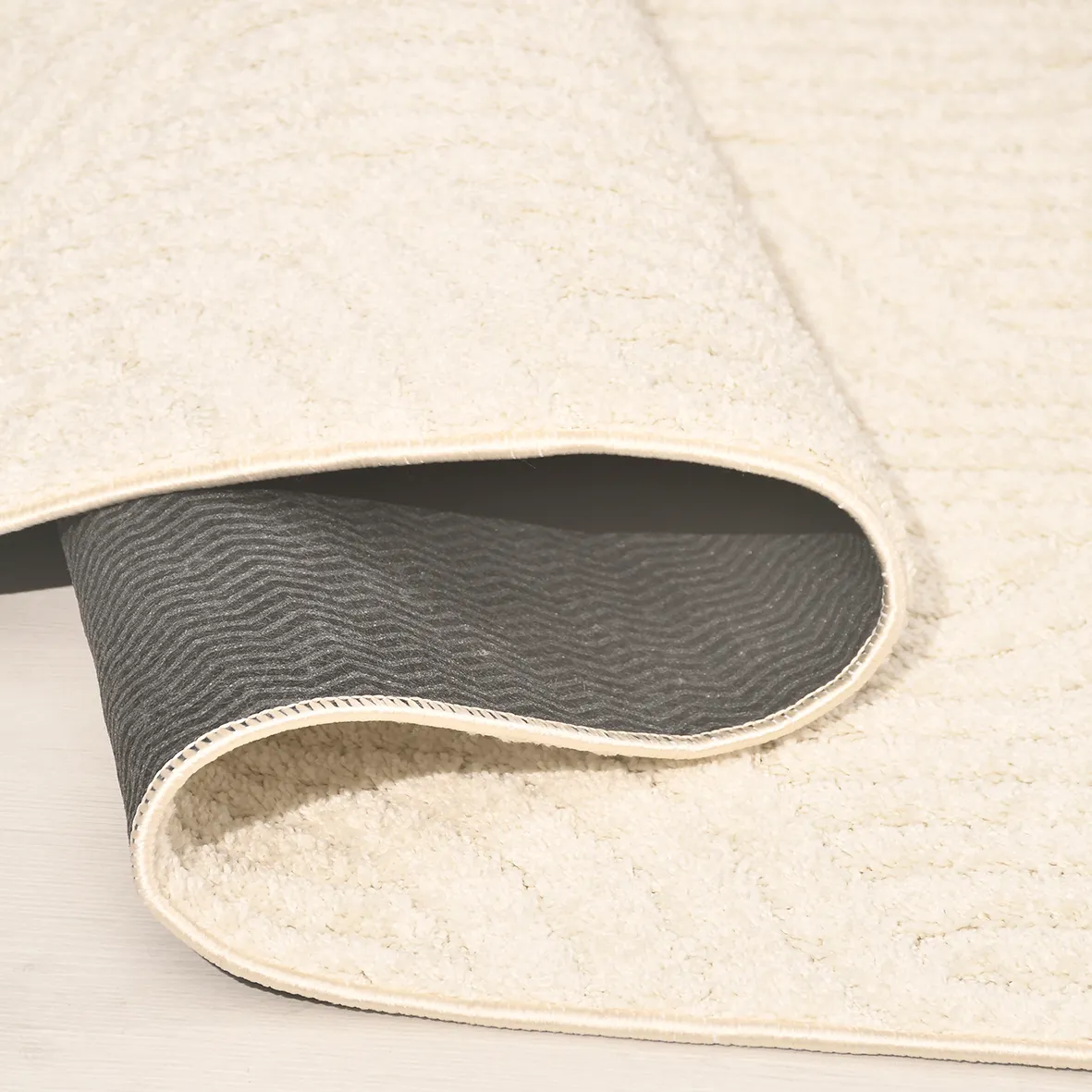 MODA- Krem Halı-Salon-Oturma Odası-Mutfak-Yıkanabilir-Robot Süpürge-Kaymaz Taban-Modern