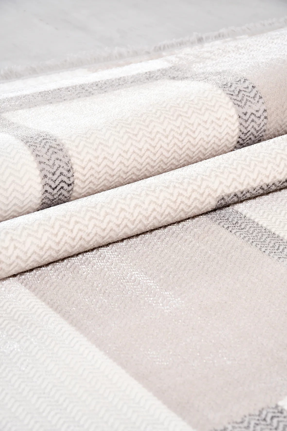 SAPPHİRE-Vizon/Kahve- Özel Ölçü-Salon,Oturma Odası ve Koridor Halısı-Robot Süpürgeye Uyumlu-Kolay Temizlenebilir-Uygun Fiyat