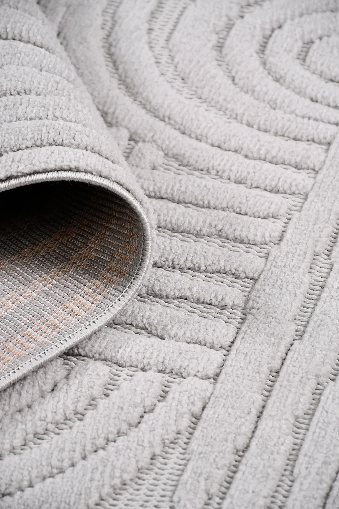 TİGANA-Gri - Özel Ölçü-Salon, OturmaOdası ve Koridor Halısı-Robot Süpürgeye Uyumlu-Kolay Temizlenebilir-Uygun Fiyat