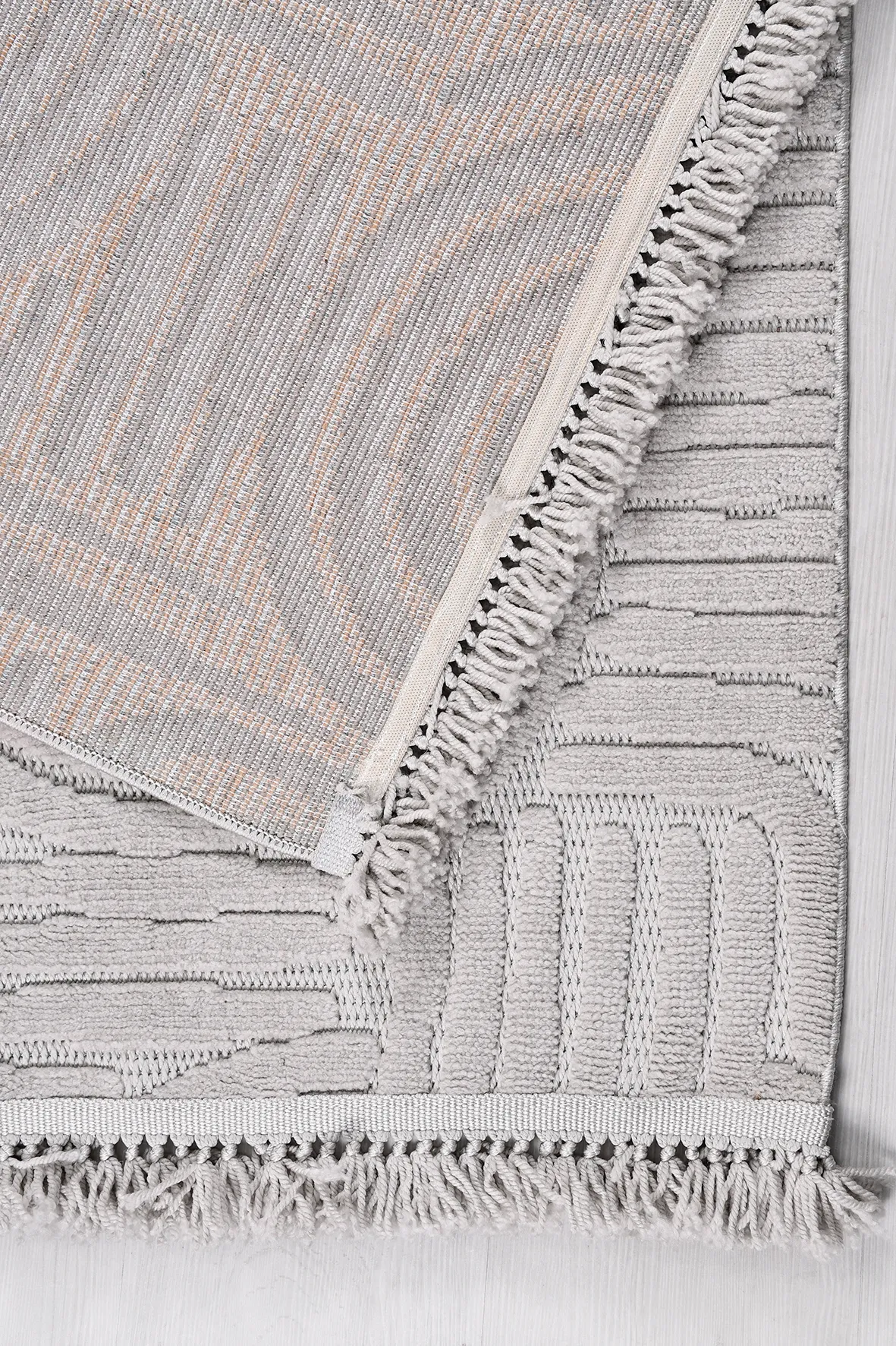 TİGANA-Gri - Özel Ölçü-Salon, OturmaOdası ve Koridor Halısı-Robot Süpürgeye Uyumlu-Kolay Temizlenebilir-Uygun Fiyat