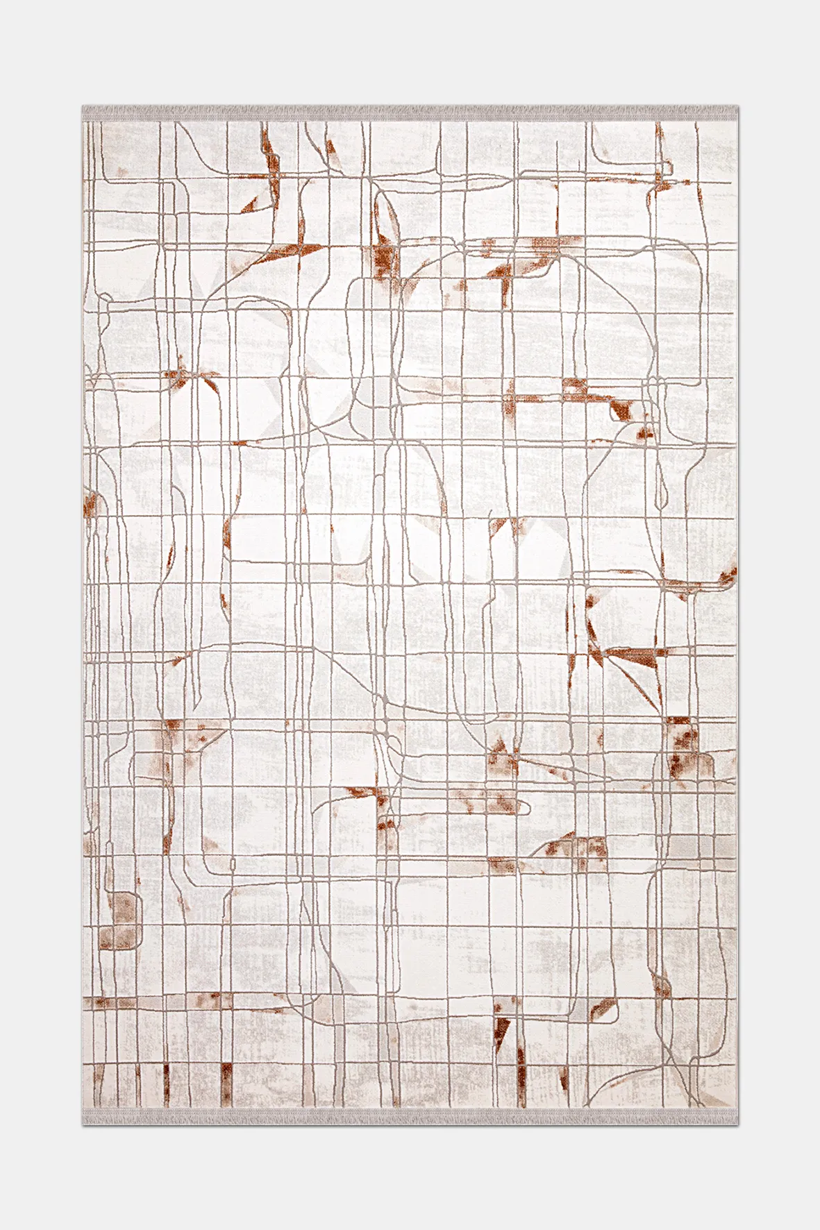 VALORİA-Bej/Kahve- Özel Ölçü-Salon,Oturma Odası ve Koridor Halısı-Robot Süpürgeye Uyumlu-Kolay Temizlenebilir-Uygun Fiyat