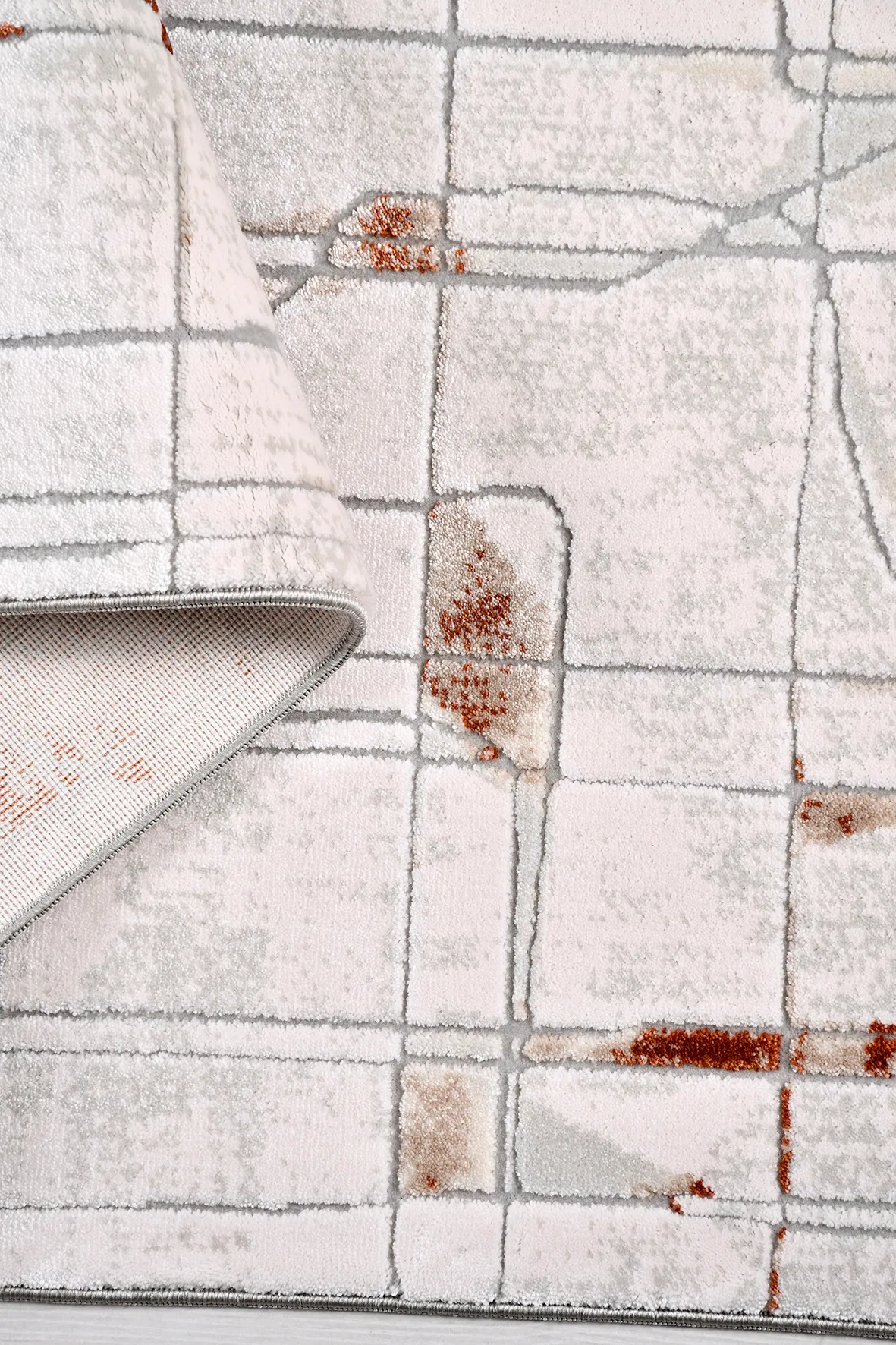 VALORİA-Bej/Kahve- Özel Ölçü-Salon,Oturma Odası ve Koridor Halısı-Robot Süpürgeye Uyumlu-Kolay Temizlenebilir-Uygun Fiyat