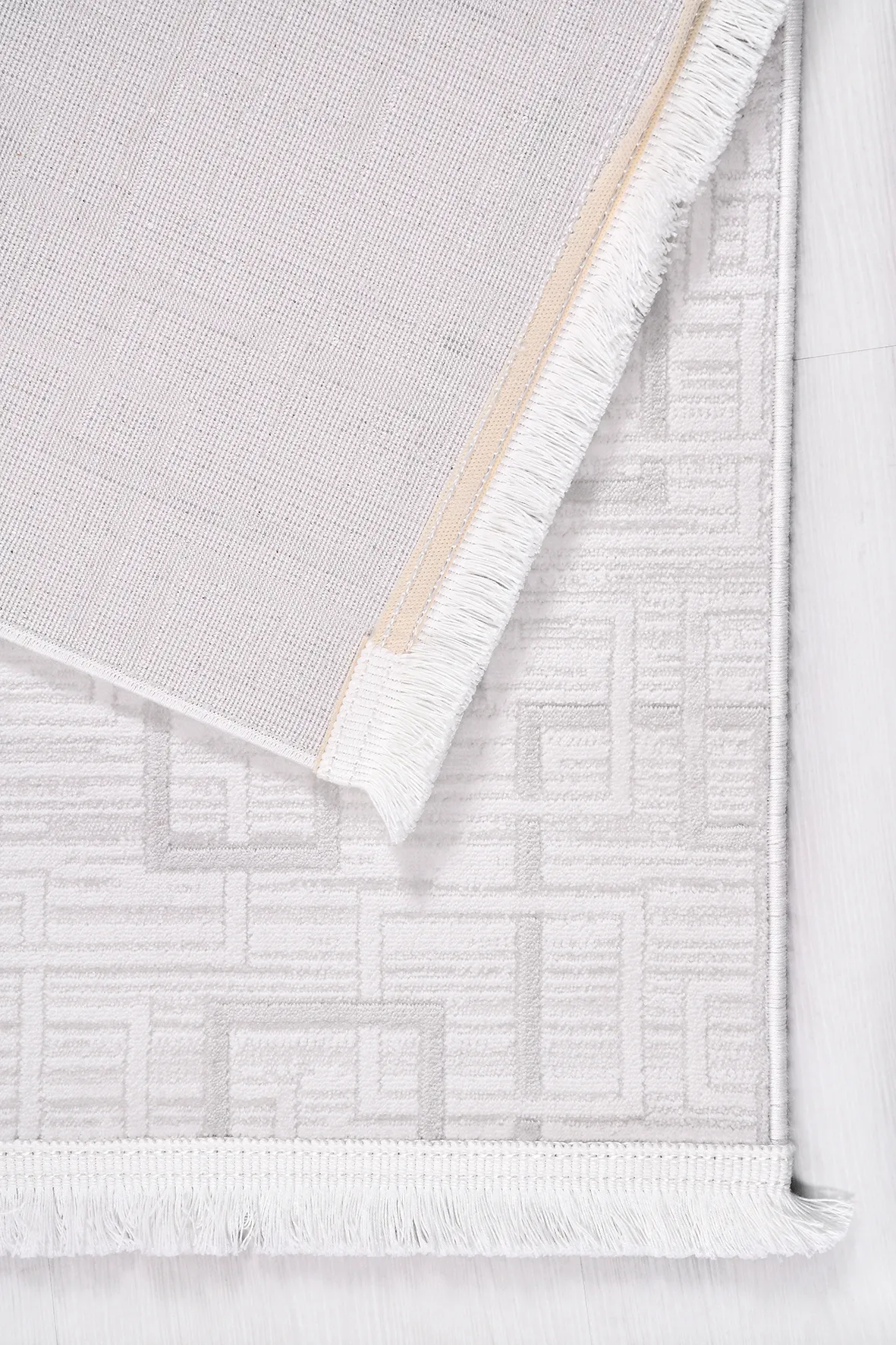 VİANORA-Bej/Gri - Özel Ölçü-Salon,Oturma Odası ve Koridor Halısı-Robot Süpürgeye Uyumlu-Kolay Temizlenebilir-Uygun Fiyat